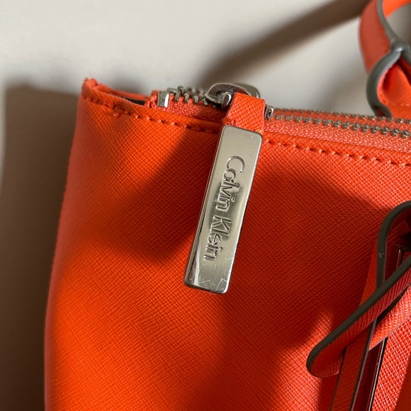 Calvin Klein Orange medium sized Tote bag - Picture 7 of 16